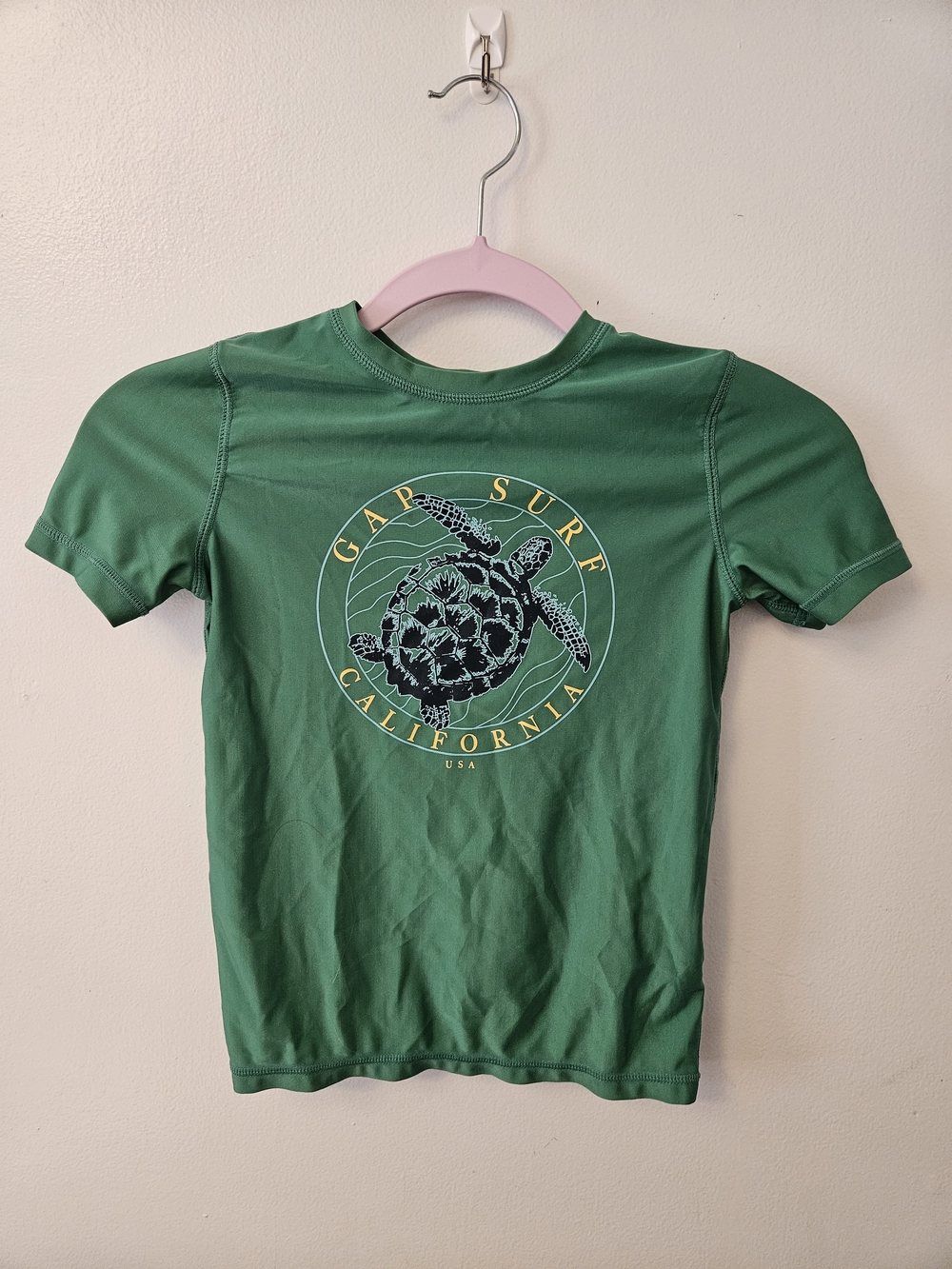 GAP Kids Green Short Sleeve Swim Top